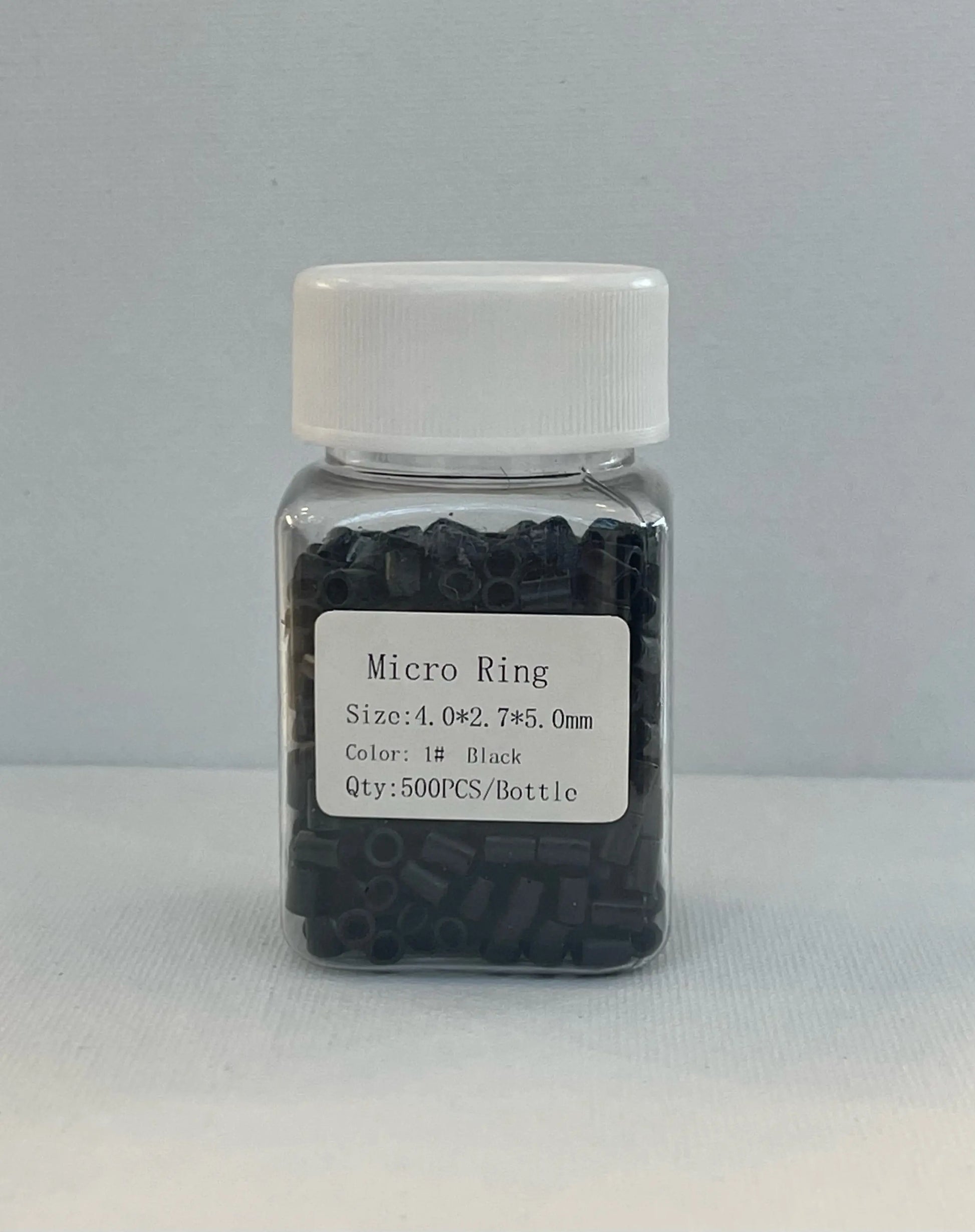 Beads 500 pc | Medium Size | Black - Ciao Bella Luxury Hair