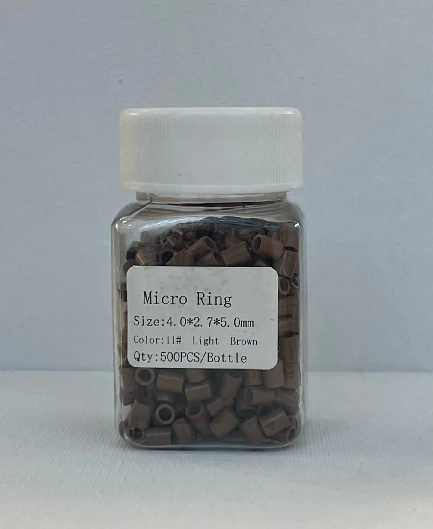 Beads 500 pc | Medium Size | Light Brown - Ciao Bella Luxury Hair