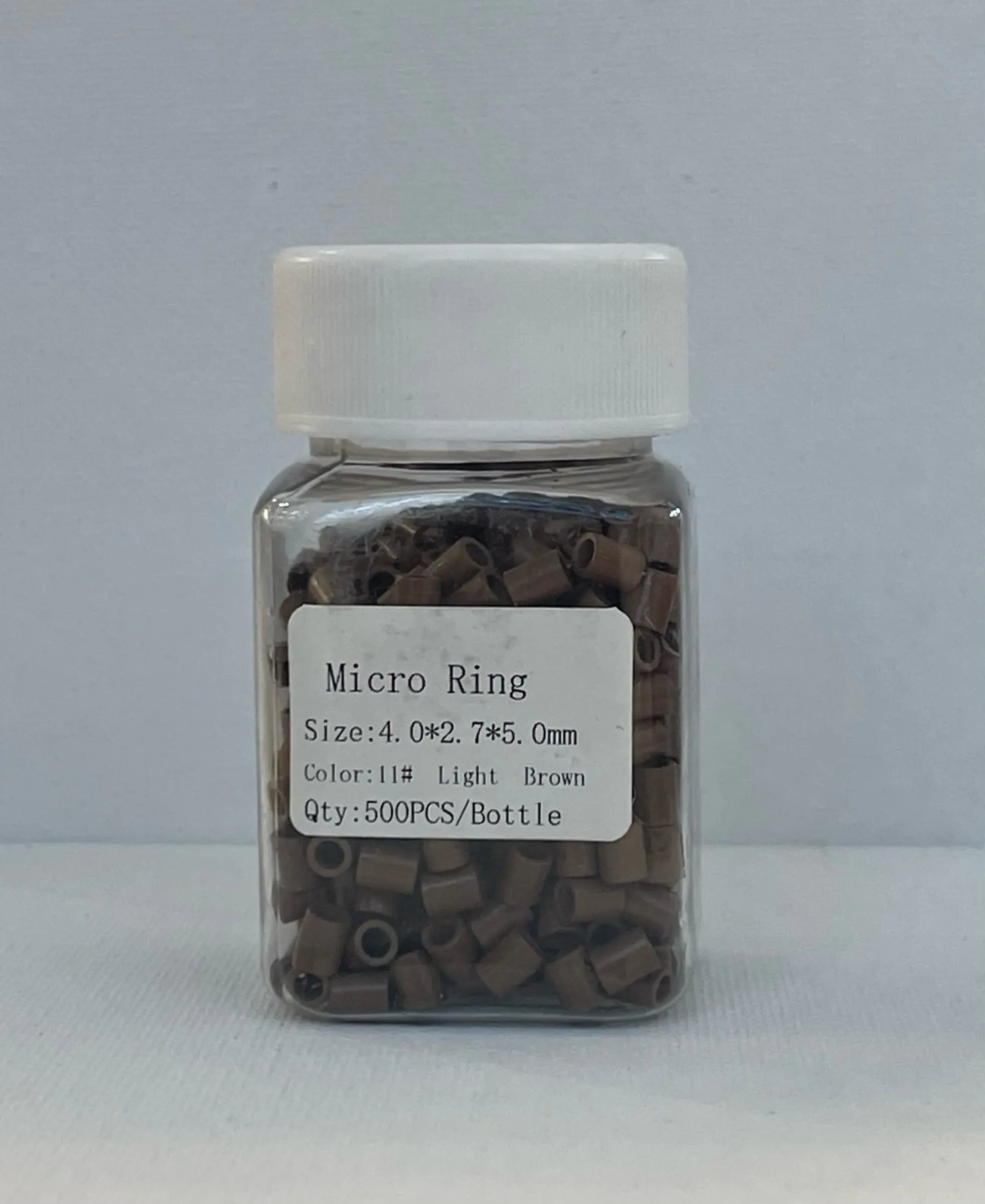 Beads 500 pc | Medium Size | Light Brown - Ciao Bella Luxury Hair