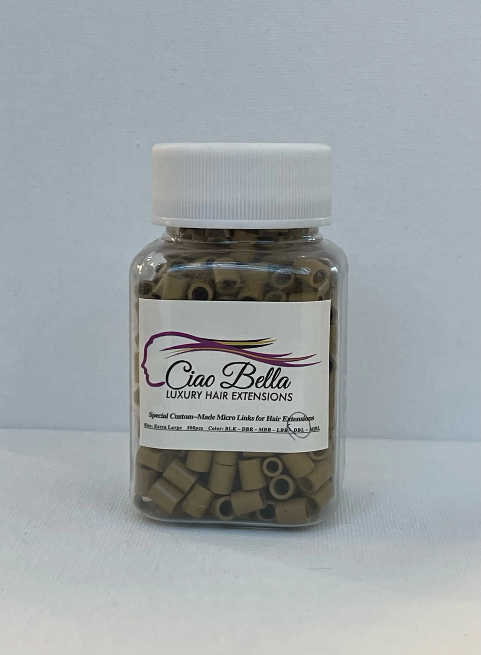 Beads 500 pc | X-Large Size | Dark Blonde - Ciao Bella Luxury Hair