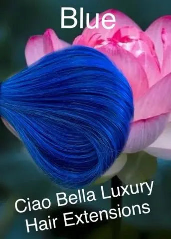 Micro-Bead Hair | 18" | Blue - Ciao Bella Luxury Hair
