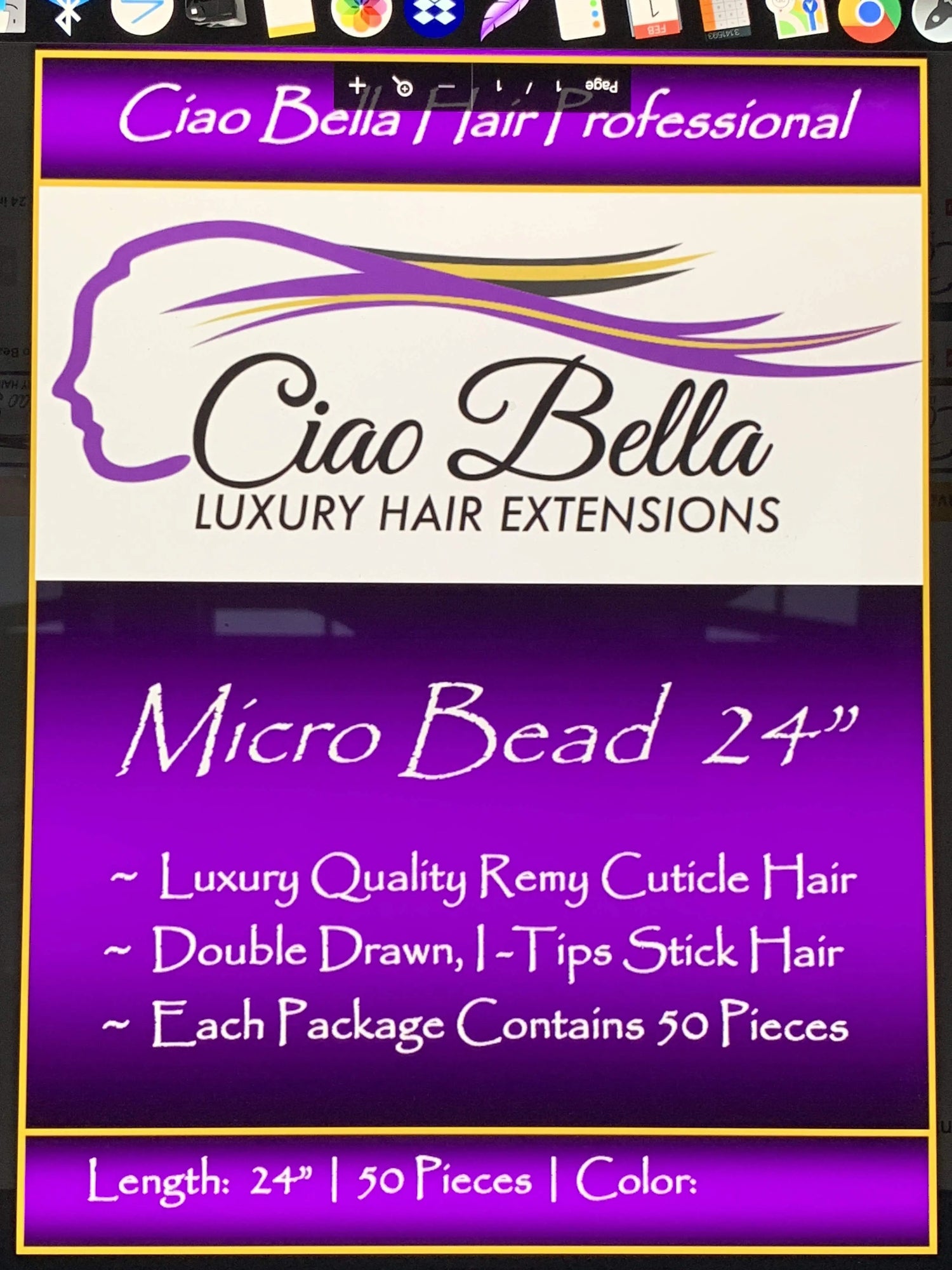 24-Micro-Bead-Hair-60-g Ciao Bella Luxury Hair