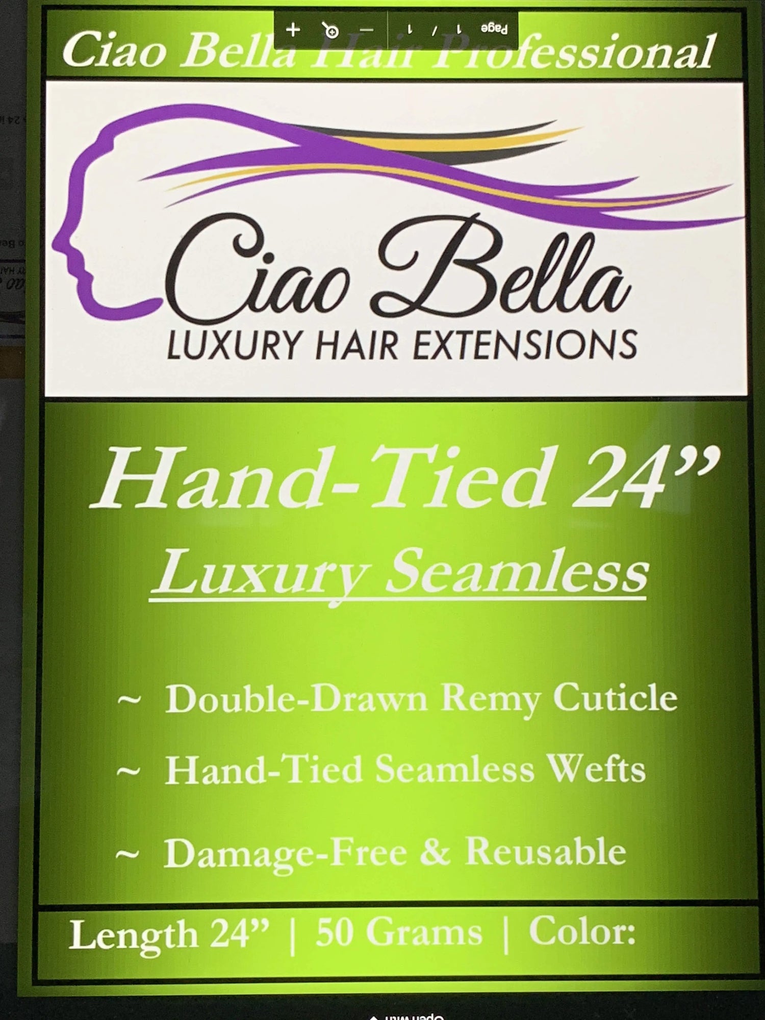 24-Hand-Tied-Hair-60-g Ciao Bella Luxury Hair