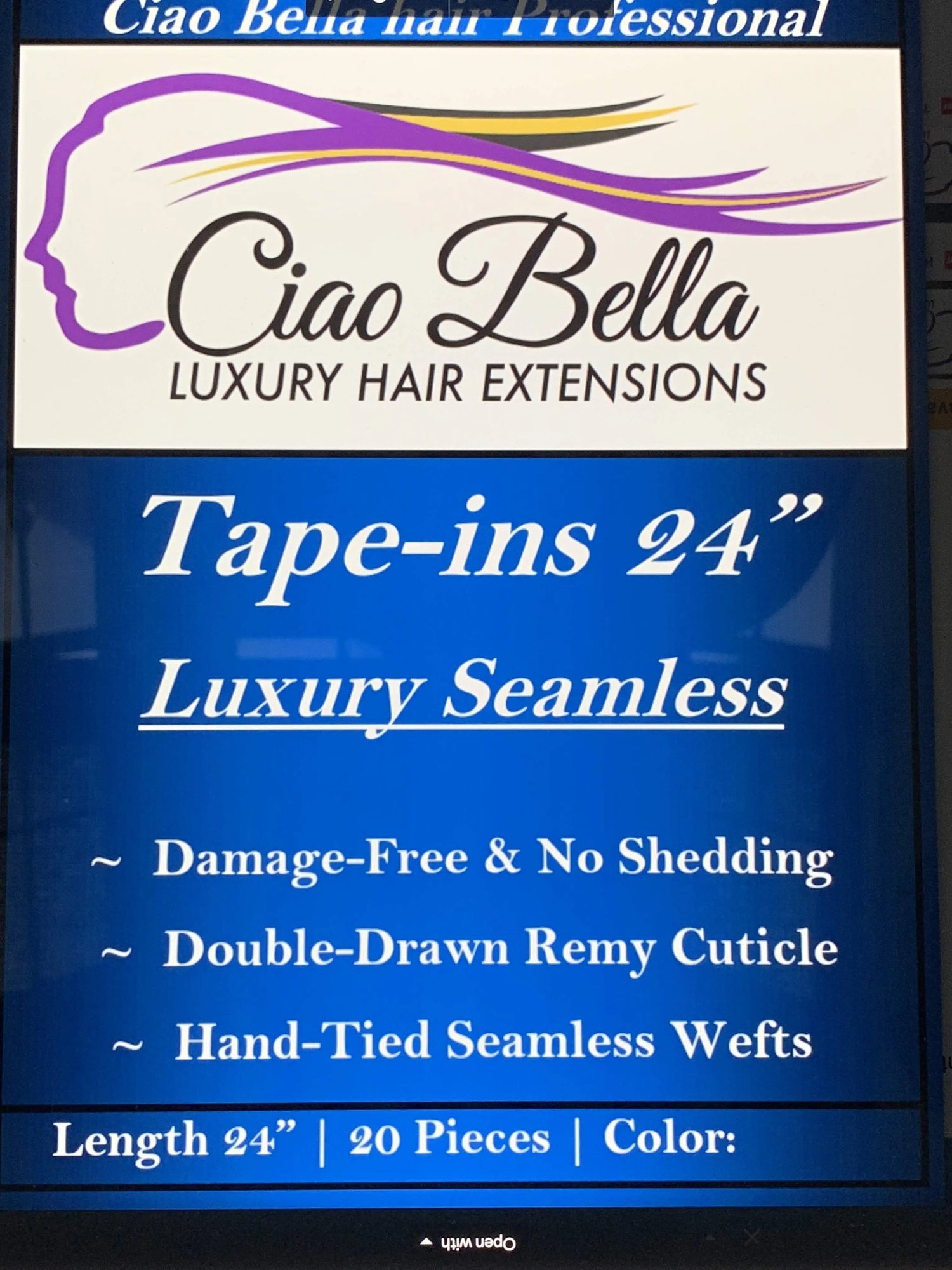 24-Tape-In-Hair-60-g Ciao Bella Luxury Hair