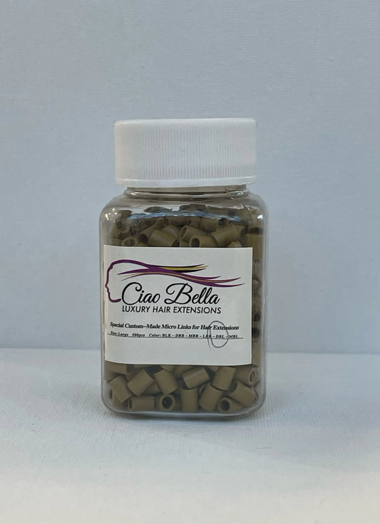 Beads 500 pc | Large Size | Dark Blonde - Ciao Bella Luxury Hair