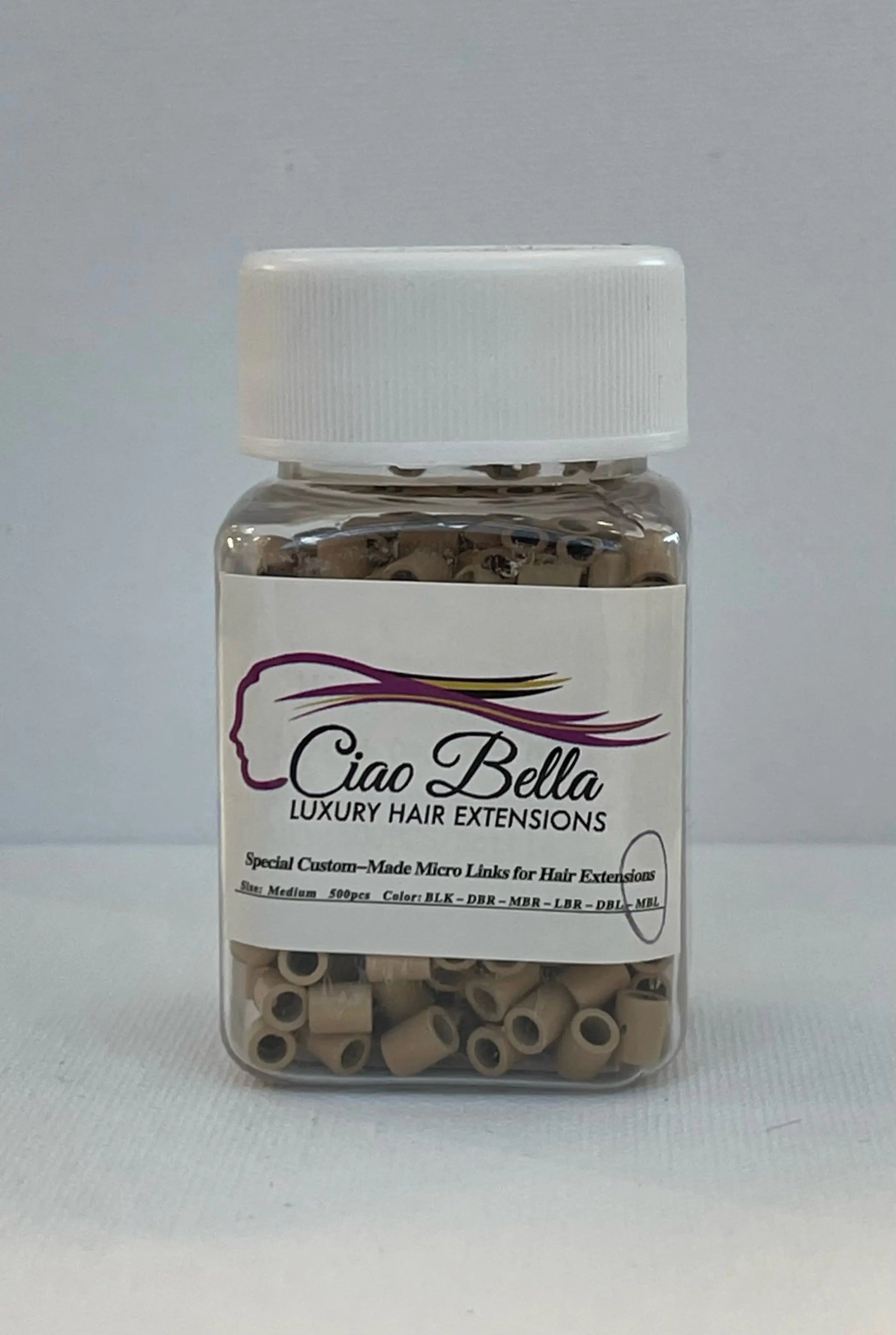 Beads 500 pc | Medium Size | Medium Blonde - Ciao Bella Luxury Hair