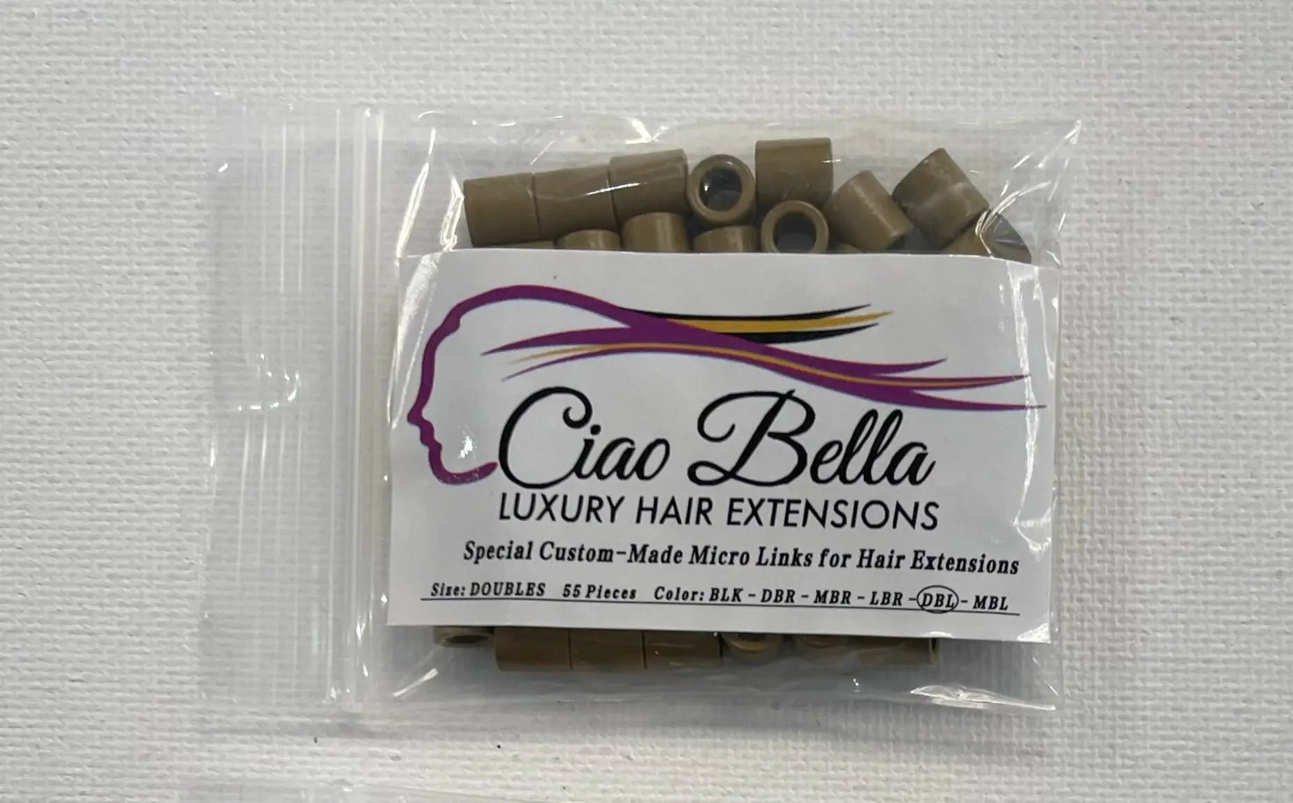 Beads 55 pc | Mega Size | Dark Blonde - Ciao Bella Luxury Hair