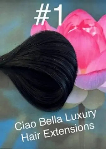 Clip-In Hair | 18" Remy | 150 g | #1 - Ciao Bella Luxury Hair