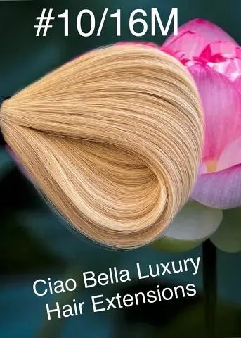 Hand-Tied Hair | 18" | #10/16-M - Ciao Bella Luxury Hair