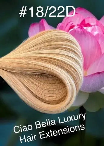Hand-Tied Hair | 18" | #18/22-D - Ciao Bella Luxury Hair