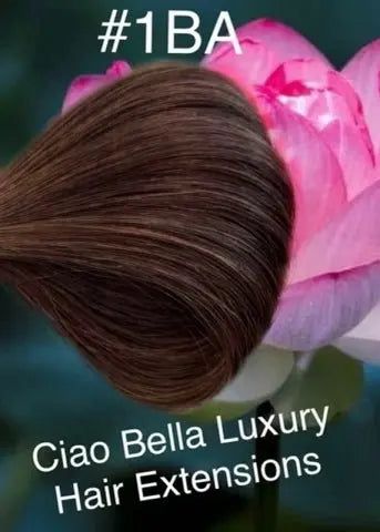 Hand-Tied Hair | 18" | #1BA - Ciao Bella Luxury Hair
