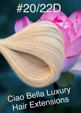 Hand-Tied Hair | 18" | #20/22-D - Ciao Bella Luxury Hair