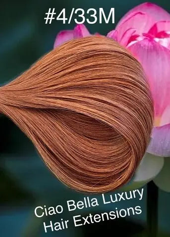 Hand-Tied Hair | 18" | #4/33-M - Ciao Bella Luxury Hair