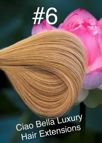 Hand-Tied Hair | 18" | #6 - Ciao Bella Luxury Hair