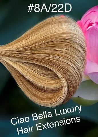 Hand-Tied Hair | 18" | #8A/22-D - Ciao Bella Luxury Hair