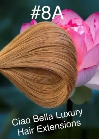 Hand-Tied Hair | 18" | #8A - Ciao Bella Luxury Hair