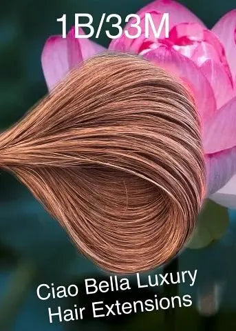 Micro-Bead Hair | 18" | #1B/33-M - Ciao Bella Luxury Hair