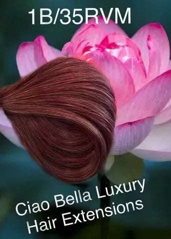 Micro-Bead Hair | 18" | #1B/35RV-M - Ciao Bella Luxury Hair