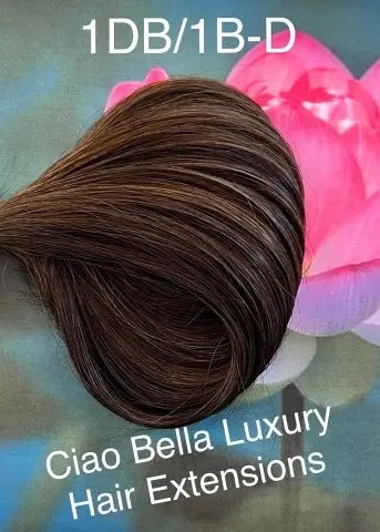 Micro-Bead Hair | 18" | #1DB/1B-D - Ciao Bella Luxury Hair