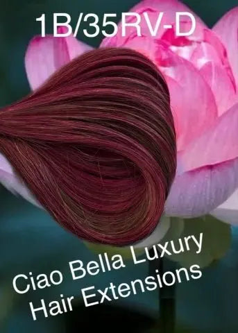Micro-Bead Hair | 24" | #1B/35RV-D - Ciao Bella Luxury Hair